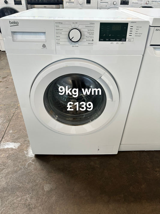 Beko 9kg washing machine 🌟 Free Delivery 🌟 120 Days Warranty 🌟