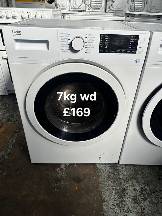 Beko 7kg washer dryer 🌟 Free Delivery 🌟 120 Days Warranty 🌟