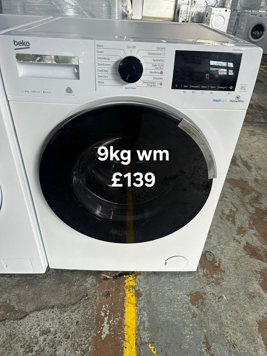 Beko 9kg washing machine 🌟 Free Delivery 🌟 120 Days Warranty 🌟