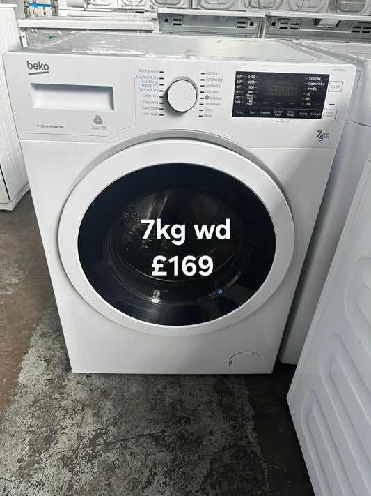 Beko 7kg washer dryer 🌟 Free Delivery 🌟 120 Days Warranty 🌟