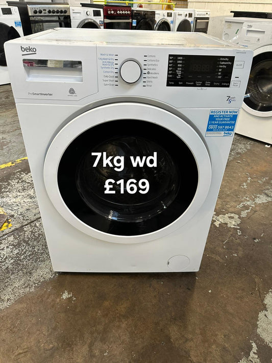 Beko 7kg washer dryer 🌟 Free Delivery 🌟 120 Days Warranty 🌟