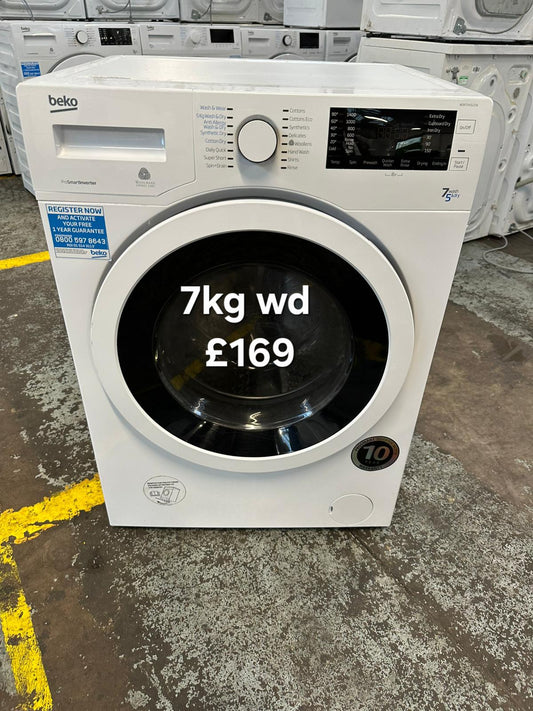 Beko 7kg washer dryer 🌟 Free Delivery 🌟 120 Days Warranty 🌟