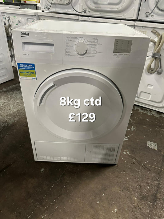 Beko 8kg condenser tumble dryer 🌟 Free Delivery 🌟 120 Days Warranty 🌟