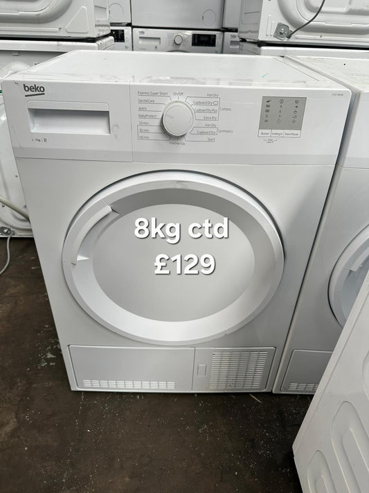 Beko 8kg condenser tumble dryer 🌟 Free Delivery 🌟 120 Days Warranty 🌟