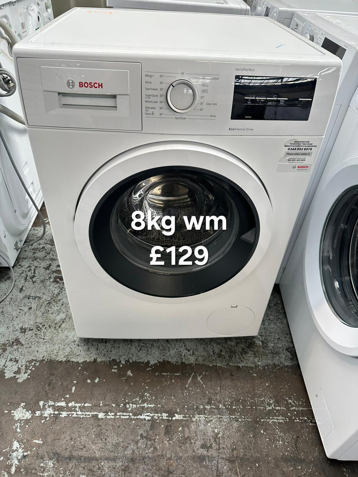 Bosch 8kg washing machine 🌟 Free Delivery 🌟 120 Days Warranty 🌟