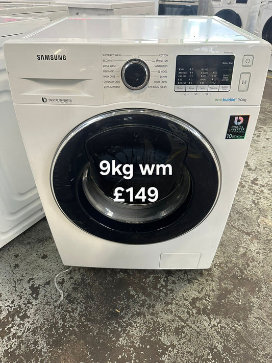 Samsung 9kg washing machine 🌟 Free Delivery 🌟 120 Days Warranty 🌟