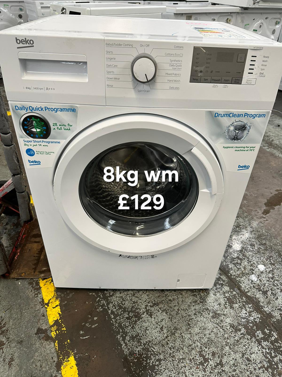 Beko 8kg washing machine 🌟 Free Delivery 🌟 120 Days Warranty 🌟