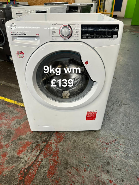 Hoover 9kg washing machine 🌟 Free Delivery 🌟 120 Days Warranty 🌟