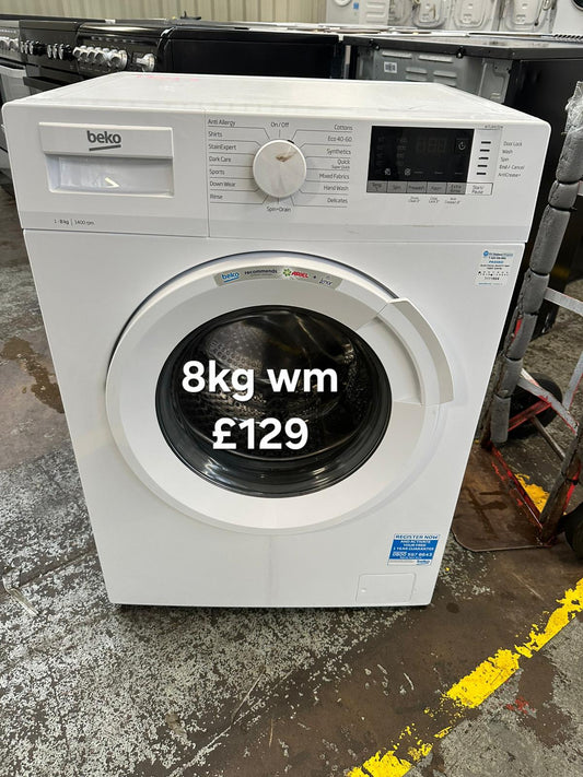 Beko 8kg washing machine 🌟 Free Delivery 🌟 120 Days Warranty 🌟