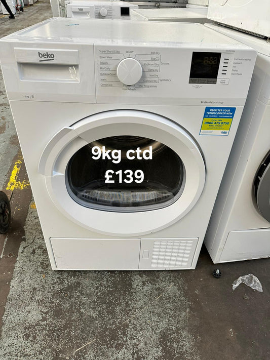 Beko 9kg condenser dryer 🌟 Free Delivery 🌟 120 Days Warranty 🌟