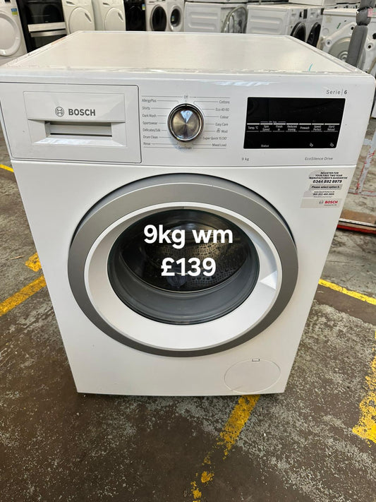Bosch 9kg washing machine 🌟 Free Delivery 🌟 120 Days Warranty 🌟