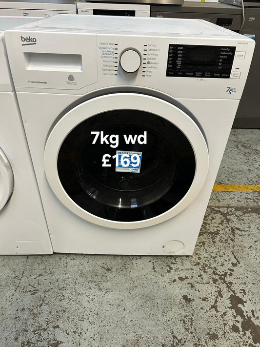 Beko 7kg washer dryer 🌟 Free Delivery 🌟 120 Days Warranty 🌟