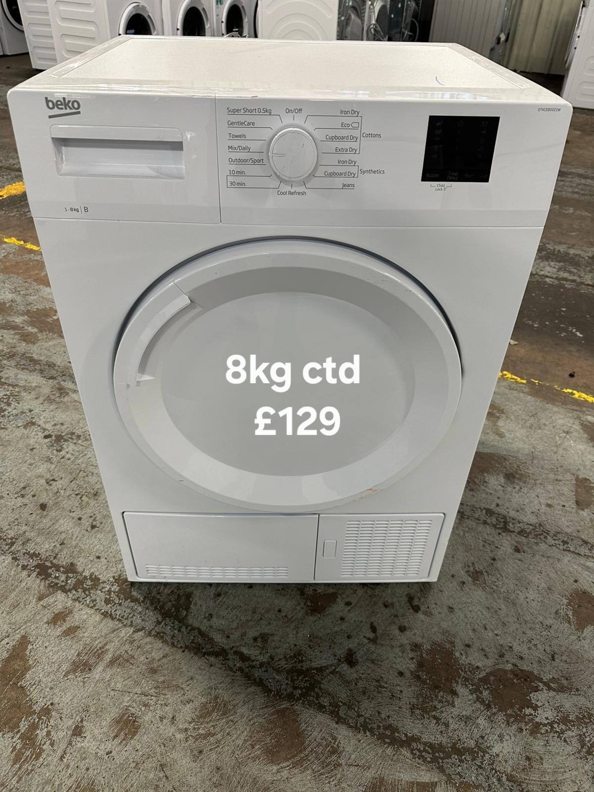 Beko 8kg condenser tumble dryer 🌟 Free Delivery 🌟 120 Days Warranty 🌟