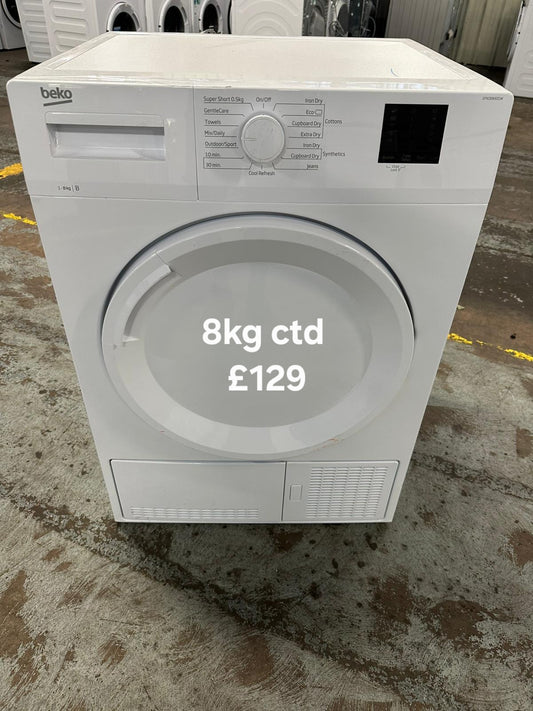 Beko 8kg condenser tumble dryer 🌟 Free Delivery 🌟 120 Days Warranty 🌟