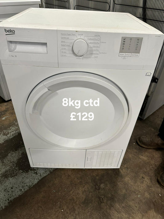 Beko 8kg condenser tumble dryer 🌟 Free Delivery 🌟 120 Days Warranty 🌟