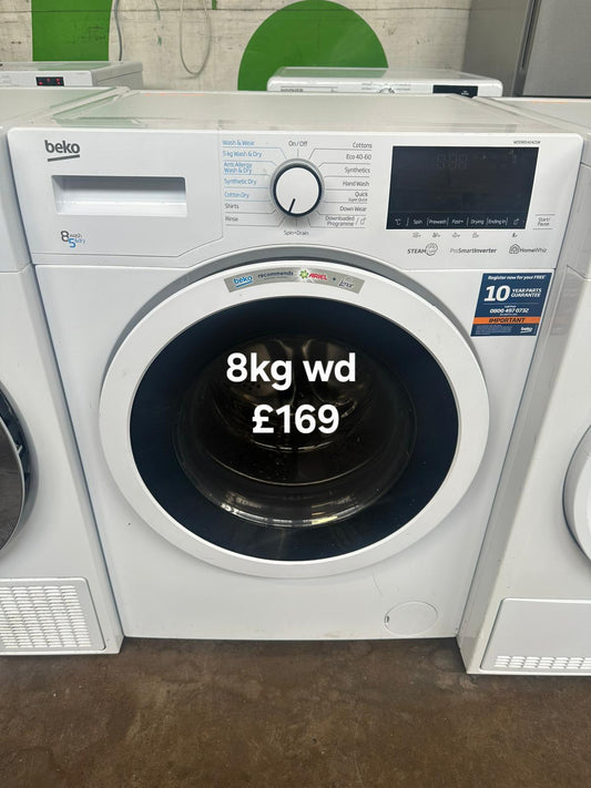 Beko 8kg Washer Dryer 🌟 Free Delivery 🌟 120 Days Warranty 🌟