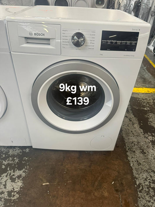 Bosch 9kg washing machine 🌟 Free Delivery 🌟 120 Days Warranty 🌟