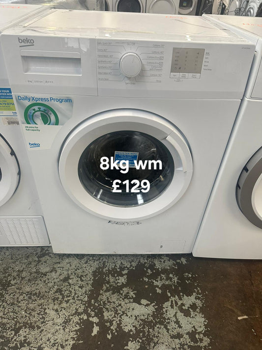 Beko 8kg washing machine 🌟 Free Delivery 🌟 120 Days Warranty 🌟