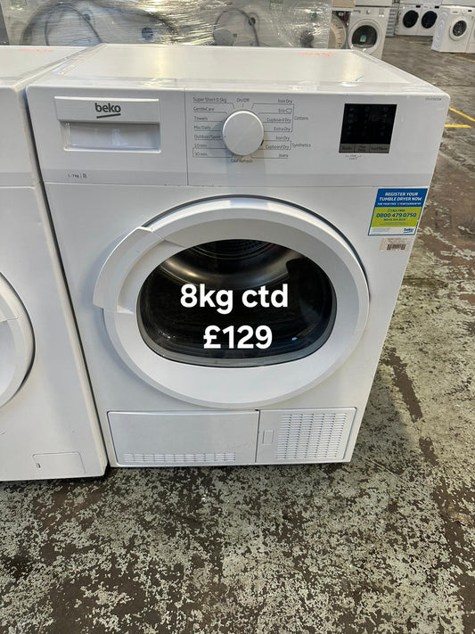 Beko 8kg condenser tumble dryer 🌟 Free Delivery 🌟 120 Days Warranty 🌟