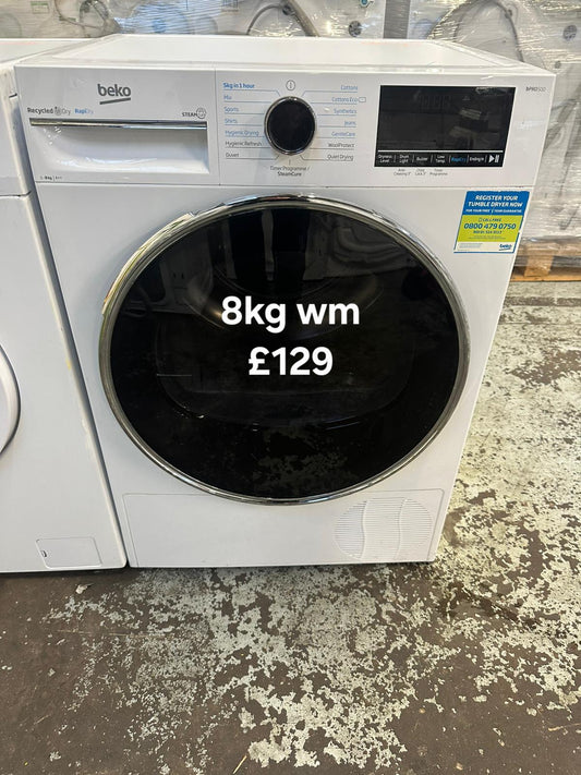 Beko 8kg washing machine 🌟 Free Delivery 🌟 120 Days Warranty 🌟