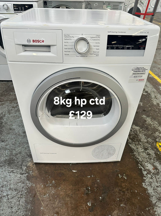 Bosch 8kg heat pump dryer 🌟 Free Delivery 🌟 120 Days Warranty 🌟