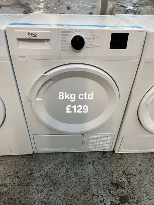 Beko 8kg condenser tumble dryer 🌟 Free Delivery 🌟 120 Days Warranty 🌟