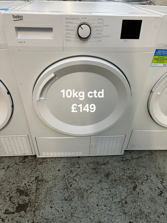 Beko 10kg condenser tumble dryer 🌟 Free Delivery 🌟 120 Days Warranty 🌟
