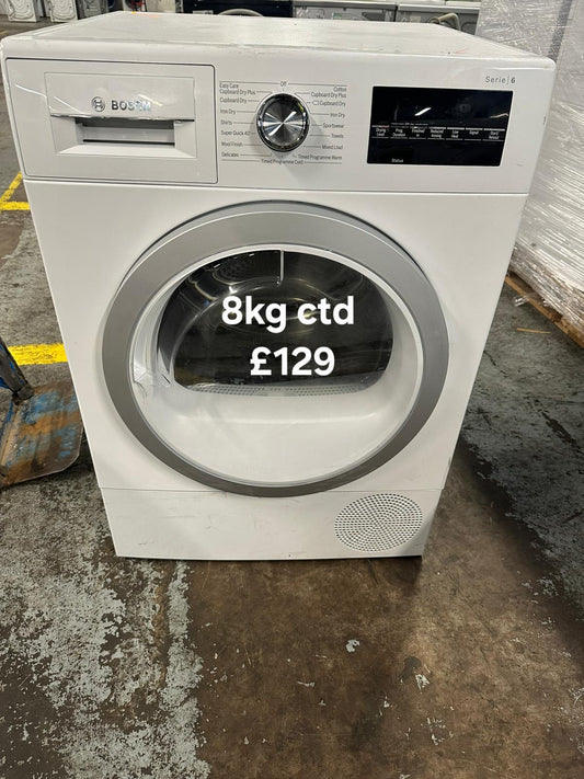 Bosch 8kg condenser tumble dryer 🌟 Free Delivery 🌟 120 Days Warranty 🌟