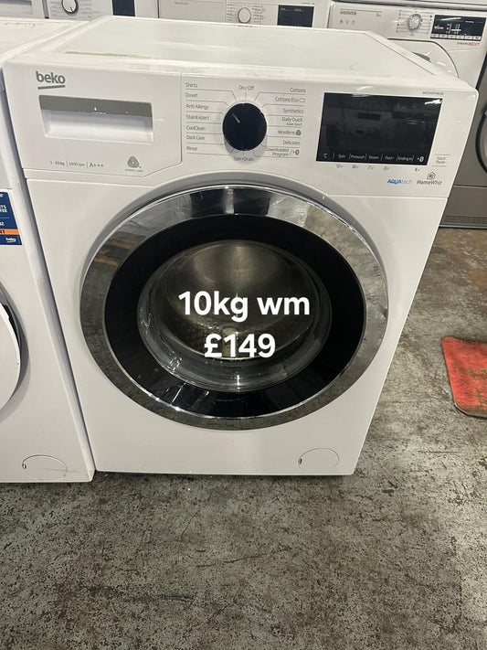Beko 10kg washing machine 🌟 Free Delivery 🌟 120 Days Warranty 🌟