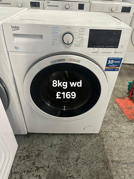 Beko 8kg Washer Dryer 🌟 Free Delivery 🌟 120 Days Warranty 🌟