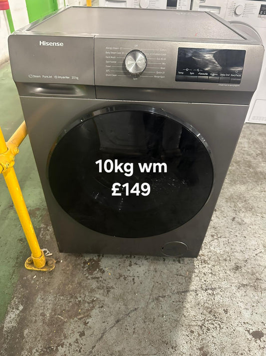 Hisense 10kg washing machine 🌟 Free Delivery 🌟 120 Days Warranty 🌟