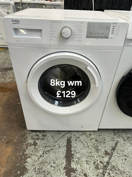 Beko 8kg washing machine 🌟 Free Delivery 🌟 120 Days Warranty 🌟