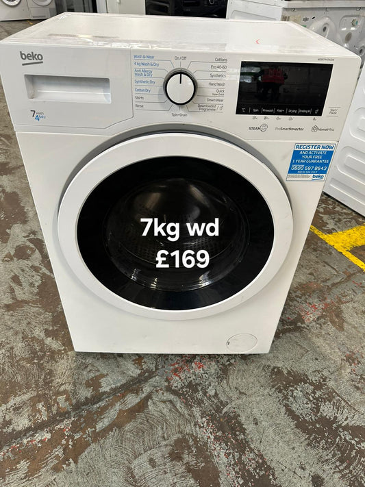 Beko 7kg washer dryer 🌟 Free Delivery 🌟 120 Days Warranty 🌟
