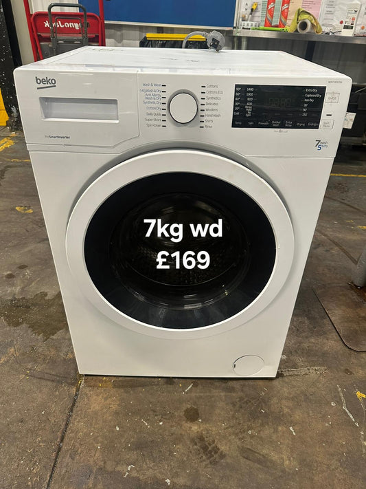 Beko 7kg washer dryer 🌟 Free Delivery 🌟 120 Days Warranty 🌟