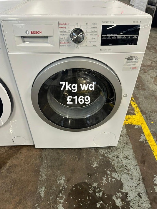 Bosch 7kg washer dryer 🌟 Free Delivery 🌟 120 Days Warranty 🌟