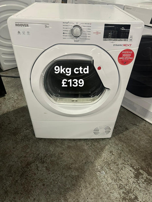 Hoover 9kg condenser tumble dryer 🌟 Free Delivery 🌟 120 Days Warranty 🌟