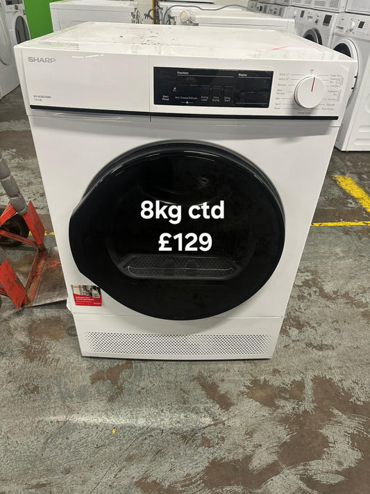 Sharp 8kg condenser dryer 🌟 Free Delivery 🌟 120 Days Warranty 🌟