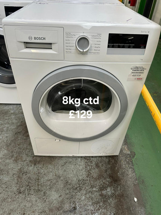 Bosch 8kg condenser tumble dryer 🌟 Free Delivery 🌟 120 Days Warranty 🌟
