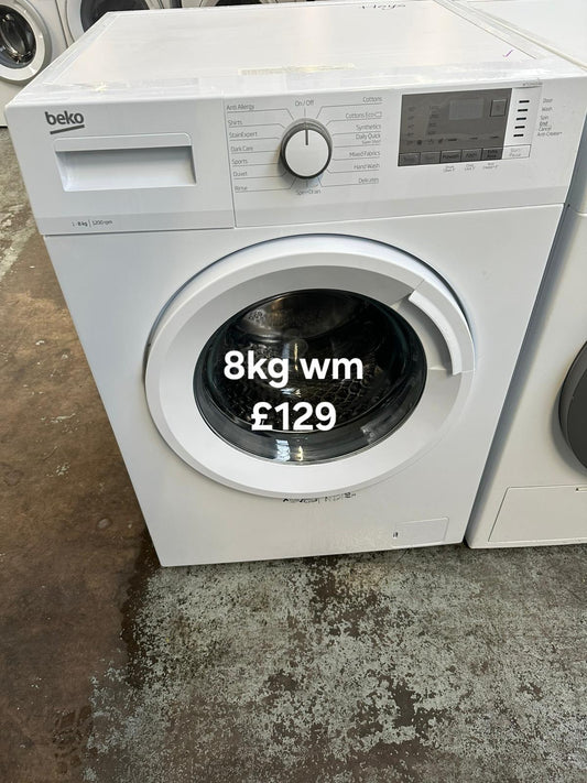 Beko 8kg washing machine 🌟 Free Delivery 🌟 120 Days Warranty 🌟