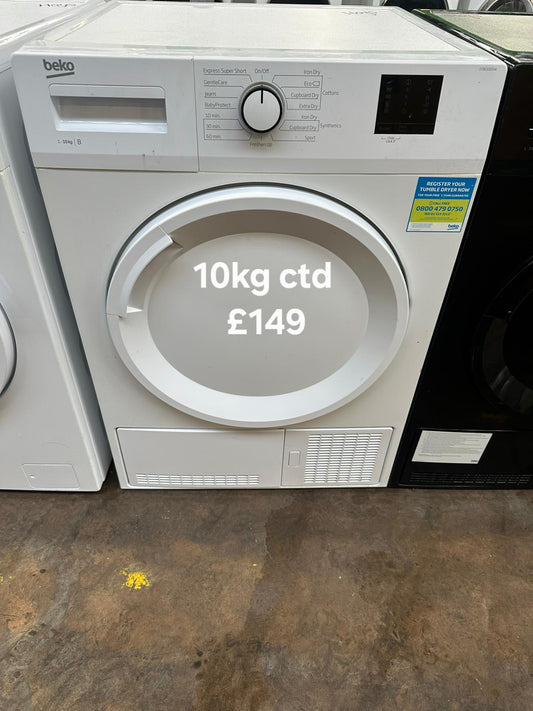 Beko 10kg condenser tumble dryer 🌟 Free Delivery 🌟 120 Days Warranty 🌟