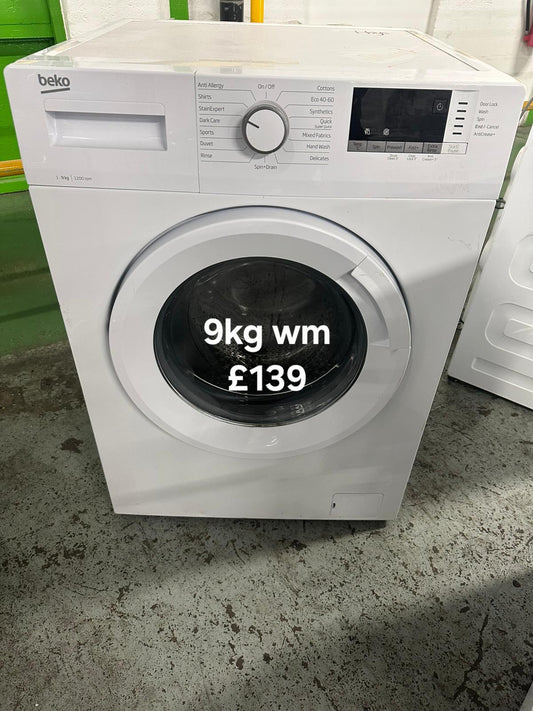 Beko 9kg washing machine 🌟 Free Delivery 🌟 120 Days Warranty 🌟