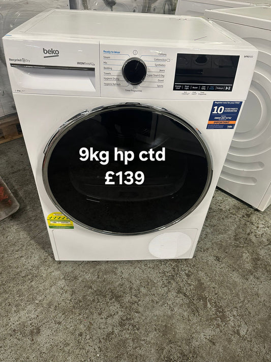 Beko 9kg heat pump condenser dryer 🌟 Free Delivery 🌟 120 Days Warranty 🌟