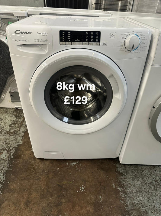 Candy 8kg washing machine 🌟 Free Delivery 🌟 120 Days Warranty 🌟