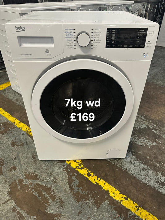 Beko 7kg washer dryer 🌟 Free Delivery 🌟 120 Days Warranty 🌟