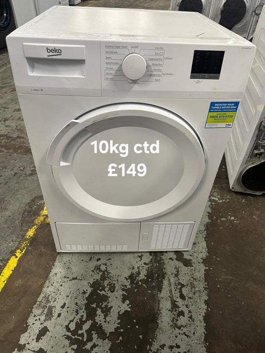 Beko 10kg condenser tumble dryer 🌟 Free Delivery 🌟 120 Days Warranty 🌟