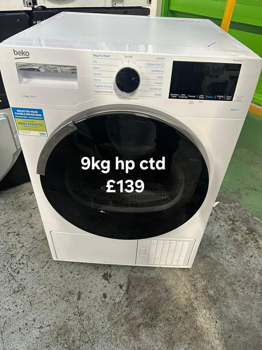 Beko 9kg heat pump condenser dryer 🌟 Free Delivery 🌟 120 Days Warranty 🌟
