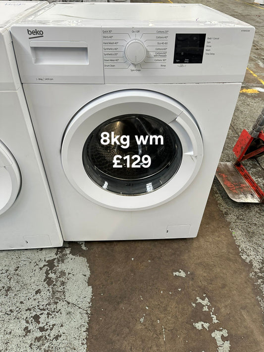 Beko 8kg washing machine 🌟 Free Delivery 🌟 120 Days Warranty 🌟