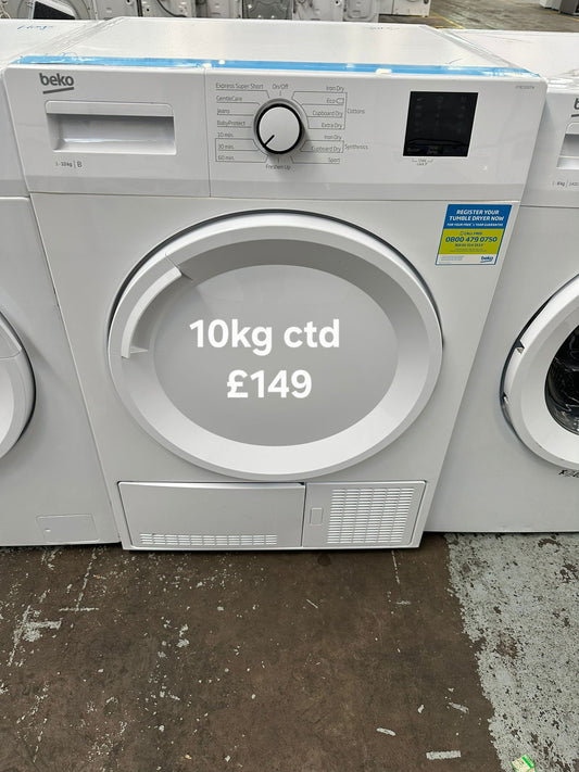 Beko 10kg condenser tumble dryer 🌟 Free Delivery 🌟 120 Days Warranty 🌟