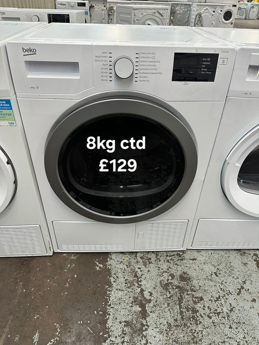 Beko 8kg condenser tumble dryer 🌟 Free Delivery 🌟 120 Days Warranty 🌟