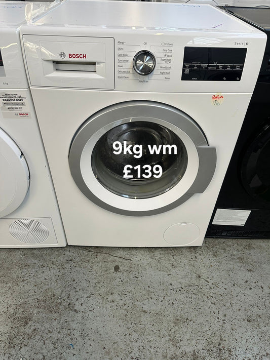 Bosch 9kg washing machine 🌟 Free Delivery 🌟 120 Days Warranty 🌟
